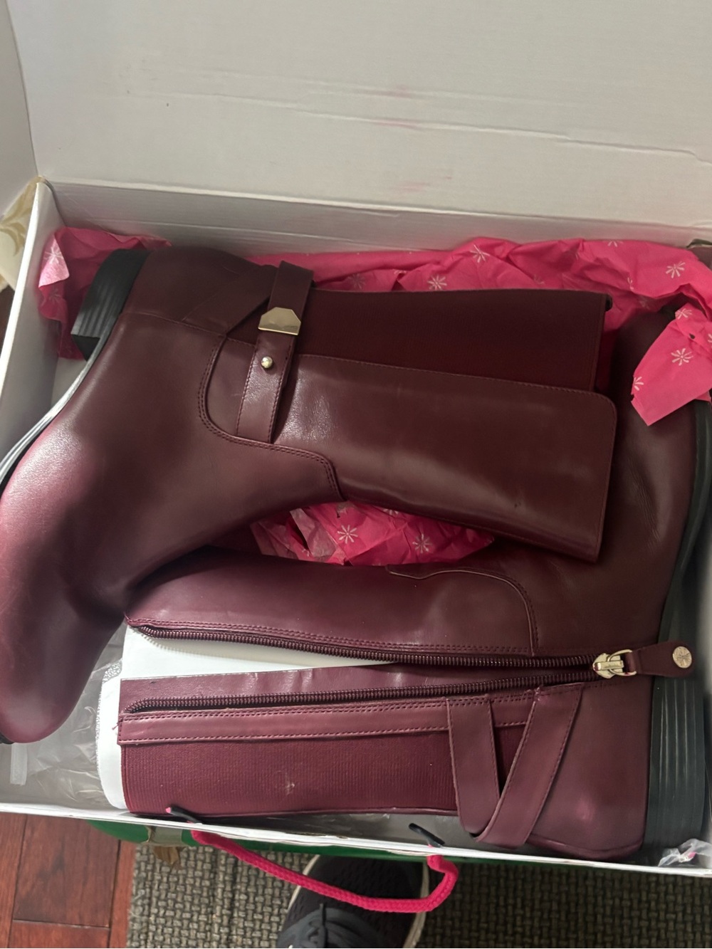 Isaac Mizrahi Live! Box with Pink Logo Accent